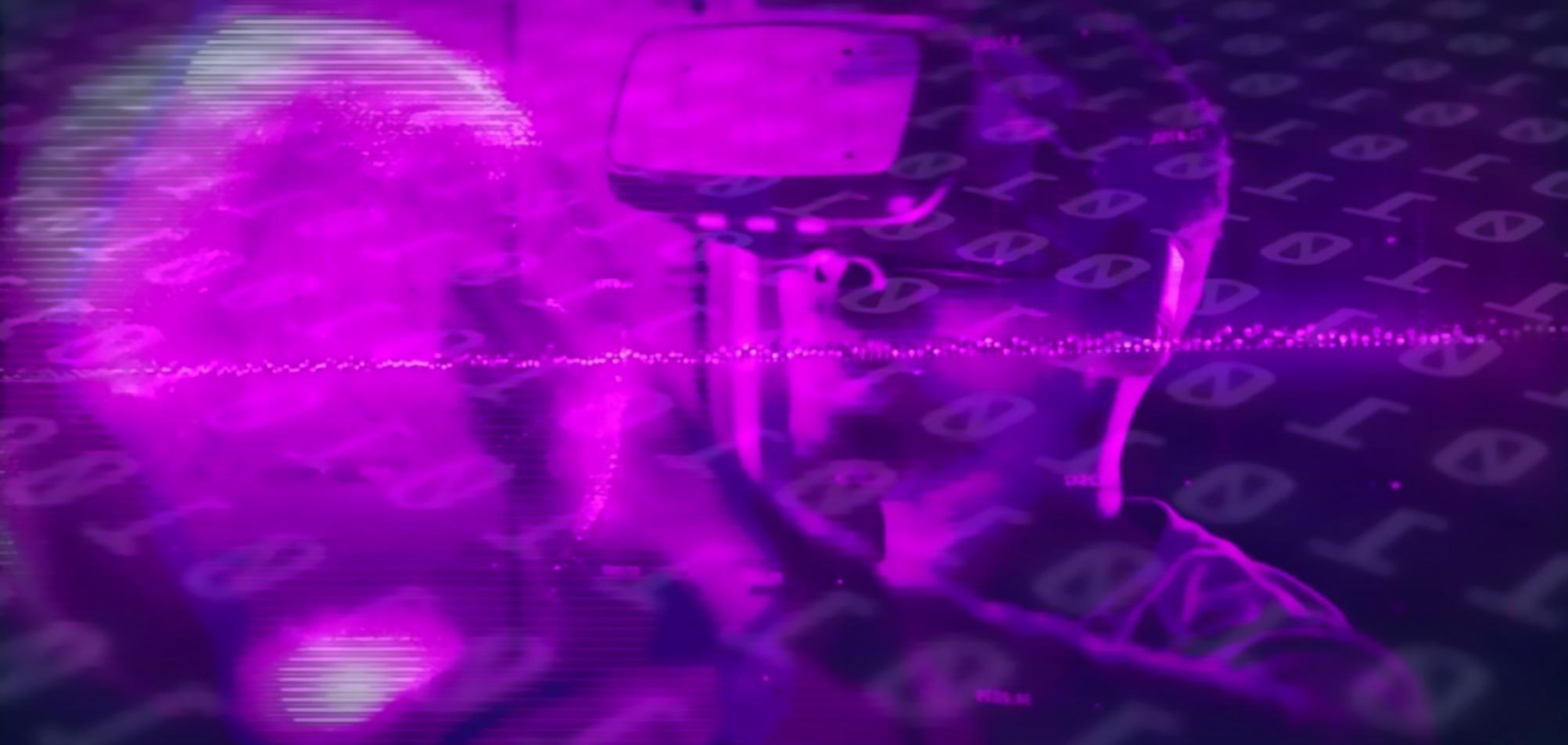 Blockchain network visualization showing connected nodes and smart contract interactions